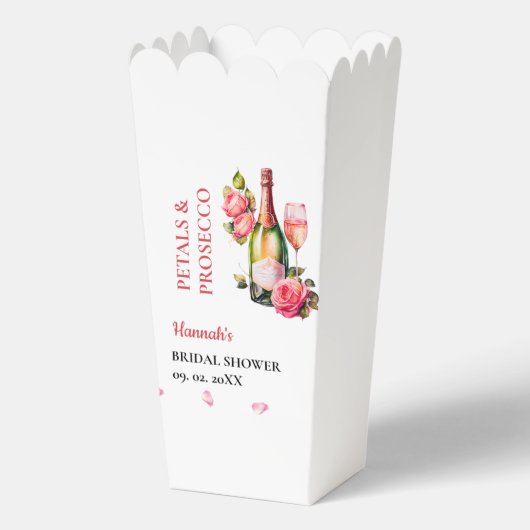 Petals und Prosecco-Brautparty Party Geschenkschachtel (Vorderseite)