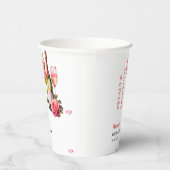 Petals und Prosecco-Brautparty Party Pappbecher (Rechts)