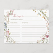 Petals und Prosecco Brautparty Rezept Karte (Vorderseite)