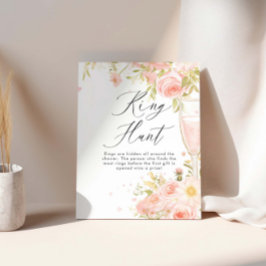 Petals und Prosecco Brautparty Ringjagd Poster