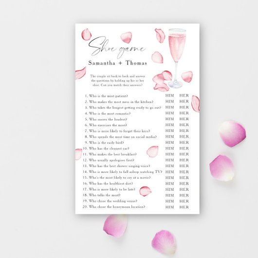 Petals und Prosecco Brautparty Showspiel