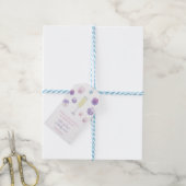 Petals und Prosecco Brautparty Vielen Dank Geschenkanhänger (Mit Garn)