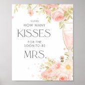 Petals und Prosecco Bridal schätzen, wie viele Küs Poster (Vorne)