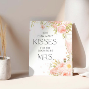 Petals und Prosecco Bridal schätzen, wie viele Küs Poster