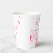 Petals und Prosecco Bridal Show Wedding Paper Cups Pappbecher (Rechts)