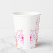 Petals und Prosecco Bridal Show Wedding Paper Cups Pappbecher (Rechts)