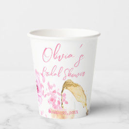 Petals und Prosecco Bridal Show Wedding Paper Cups Pappbecher