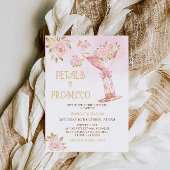Petals und Prosecco Elegantes Brautparty Einladung