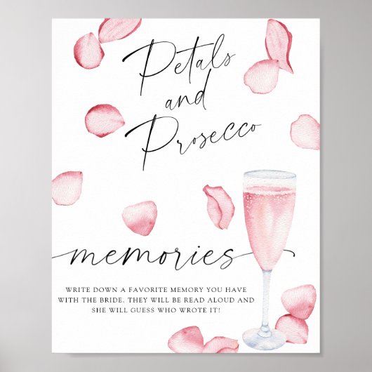 Petals und Prosecco - Erinnerungen mit der Braut Poster (Vorne)