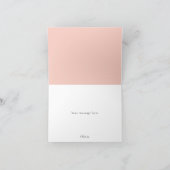 Petals und Prosecco Faltkarte Dankeskarte (Innenseite)