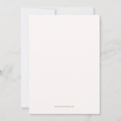 Petals und Prosecco Garden Brautparty Einladung (Rückseite)