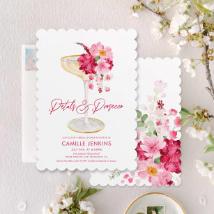 Petals und Prosecco Garden Bridal Einladung