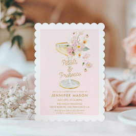 Petals und Prosecco Garden Bridal Einladung