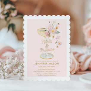 Petals und Prosecco Garden Bridal Einladung