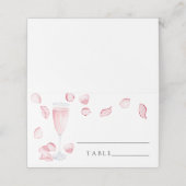 Petals und Prosecco - Hochzeiten Platzkarten (Außenseite Aufgefaltet)