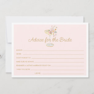 Petals und Prosecco-Rat für die Bride Card Dankeskarte