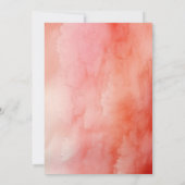 Petals und Prosecco Rosa Brautparty Einladung (Rückseite)