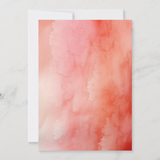 Petals und Prosecco Rosa Brautparty Einladung (Rückseite)