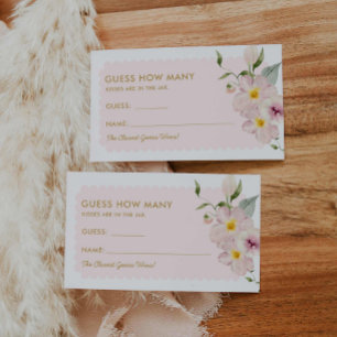 Petals und Prosecco schätzen die Anzahl der Karten