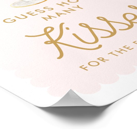 Petals und Prosecco schätzen wie viele Kisses Game Poster (Ecke)