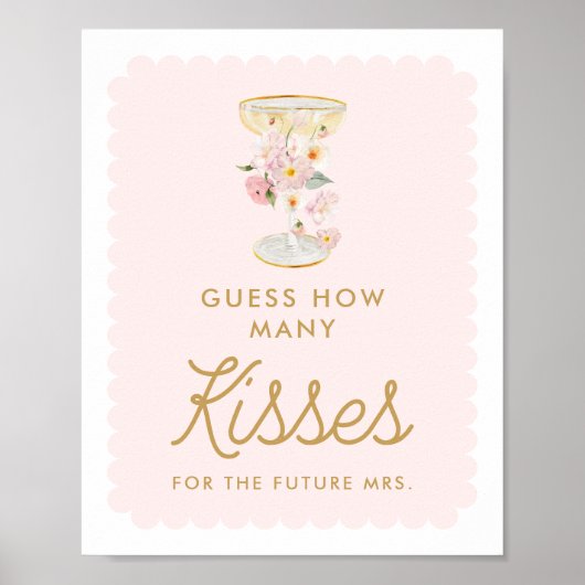 Petals und Prosecco schätzen wie viele Kisses Game Poster (Vorne)