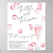 Petals und Prosecco - Setzen Sie sich einen Ring a Poster (Vorne)