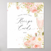 Petals und Prosecco Verließ Ihre Rezepte Poster (Vorne)