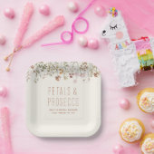 Petals und Prosecco-Wildblume Brautparty Pappteller (Party)