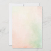 Petals und Prosecco-Wildblumen Brautparty Einladung (Rückseite)