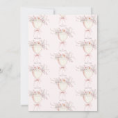 Petals und Prosecco Wildflocken Brautparty Einladung (Rückseite)