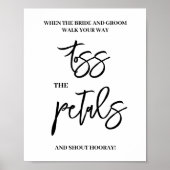 Petals wedding sign poster (Vorne)