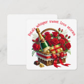 Petals Whisper - Valentinskarte Dankeskarte (Vorne/Hinten)