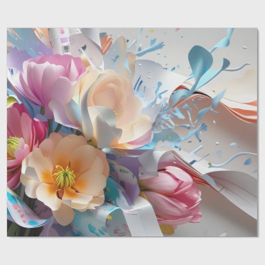 Petalsymphonie Geschenkpapier (Flach)