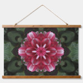 Petalsymphonie Wandteppich Mit Holzrahmen (Vorne)