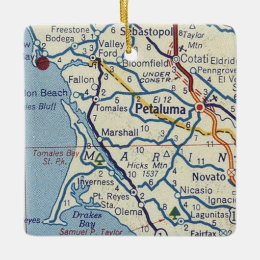 Petaluma CA Keramikornament (Vorderseite)