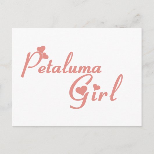 Petaluma Girl T-Shirts Postkarte (Vorderseite)