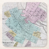 Petaluma, Kalifornien 2 Rechteckiger Pappuntersetzer (Vorderseite)