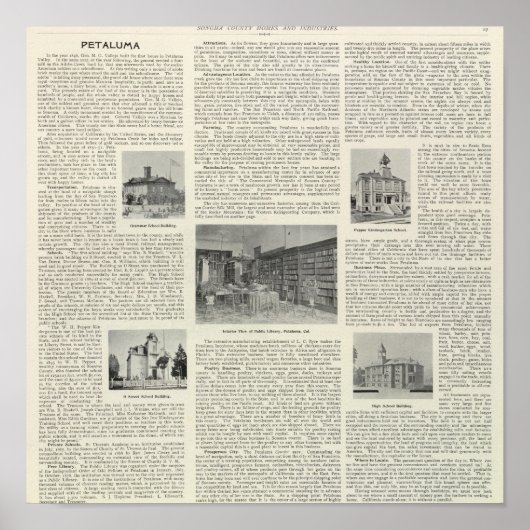 Petaluma, Kalifornien Poster (Vorne)