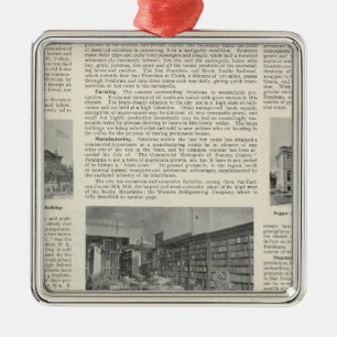 Petaluma, Kalifornien Silbernes Ornament