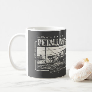 PETALUMA KALIFORNIEN VINTAGE - STADT PETALUMA CA KAFFEETASSE