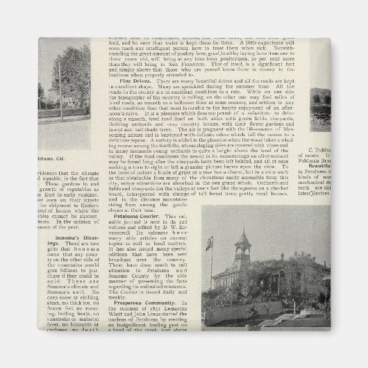 Petaluma Residences, Kalifornien Magnet (Vorne)