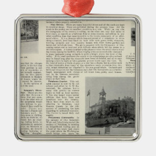 Petaluma Residenz, Kalifornien Silbernes Ornament