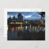 Petaluma Wendebecken an der Nachtpostkarte Postkarte (Vorne/Hinten)