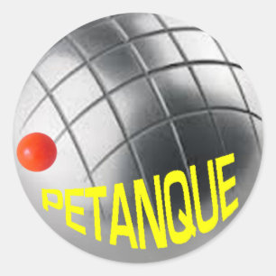 Petanque-Aufkleber Runder Aufkleber