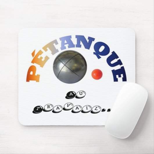 Petanque bei der Arbeitsgestaltung Mousepad (Mit Mouse)