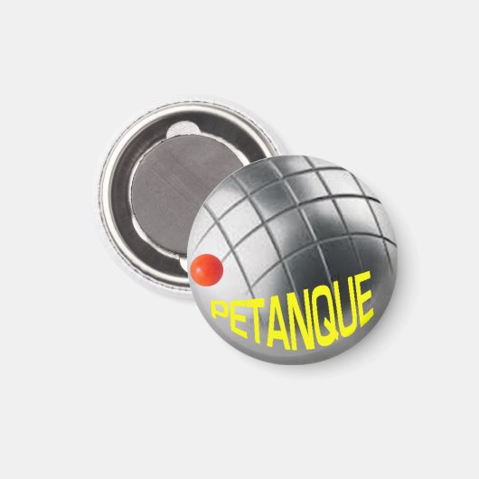 Petanque Boule Magnet (Vorderseite/Rückseite)