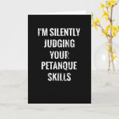 Petanque Boules Gift Wird Petanque Lover Boule Pla Karte (Gelbe Blume)
