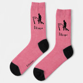 Pétanque, Boules, Schwarzes Icon, Rot Socken (Linkes Detail)