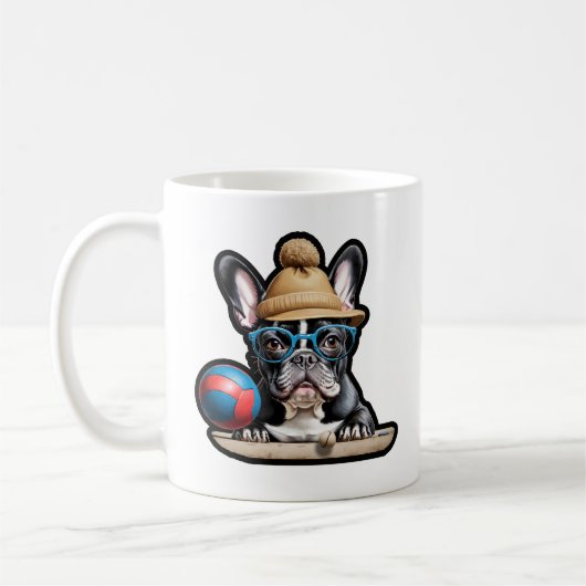 Pétanque Bulldog Bonjour [FUN] - Tasse des Kaffees (Links)
