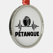 Petanque-Frequenz Ornament Aus Metall (Rechts)